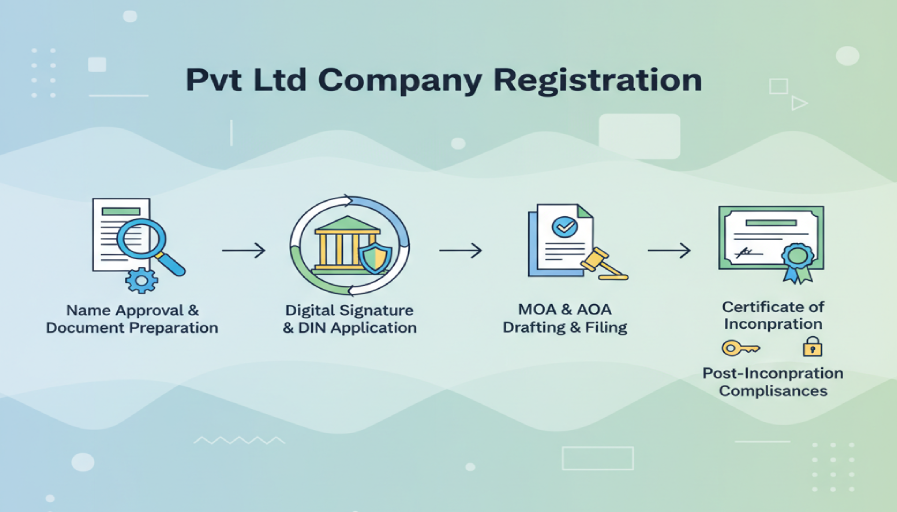Pvt Ltd Company Registration Process: Step-by-Step